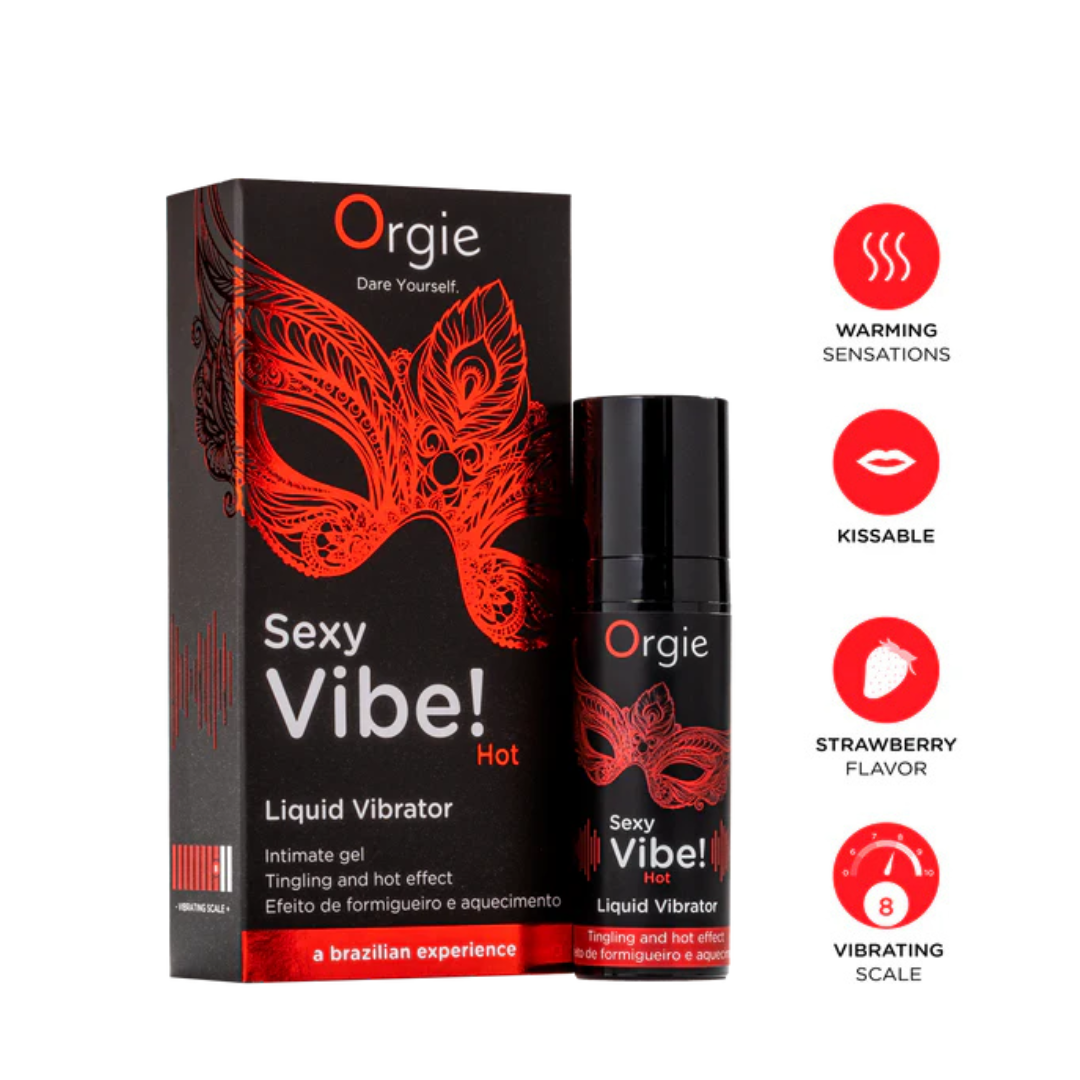 Orgie Sexy Vibe Hot Liquid – 15 ml Warming Vibrator Gel Default Title > Essentials > Mens Enhancers