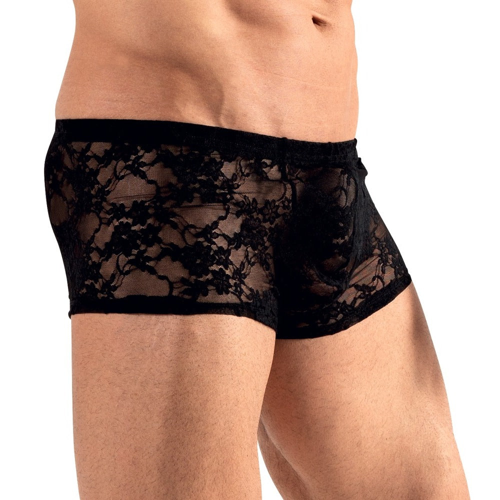 Svenjoyment Lacey Boxer Briefs – Transparent Floral Lace Slim Fit Lingerie > Sexy Briefs > Male
