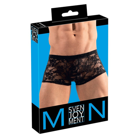 Svenjoyment Lacey Boxer Briefs – Transparent Floral Lace Slim Fit Lingerie > Sexy Briefs > Male