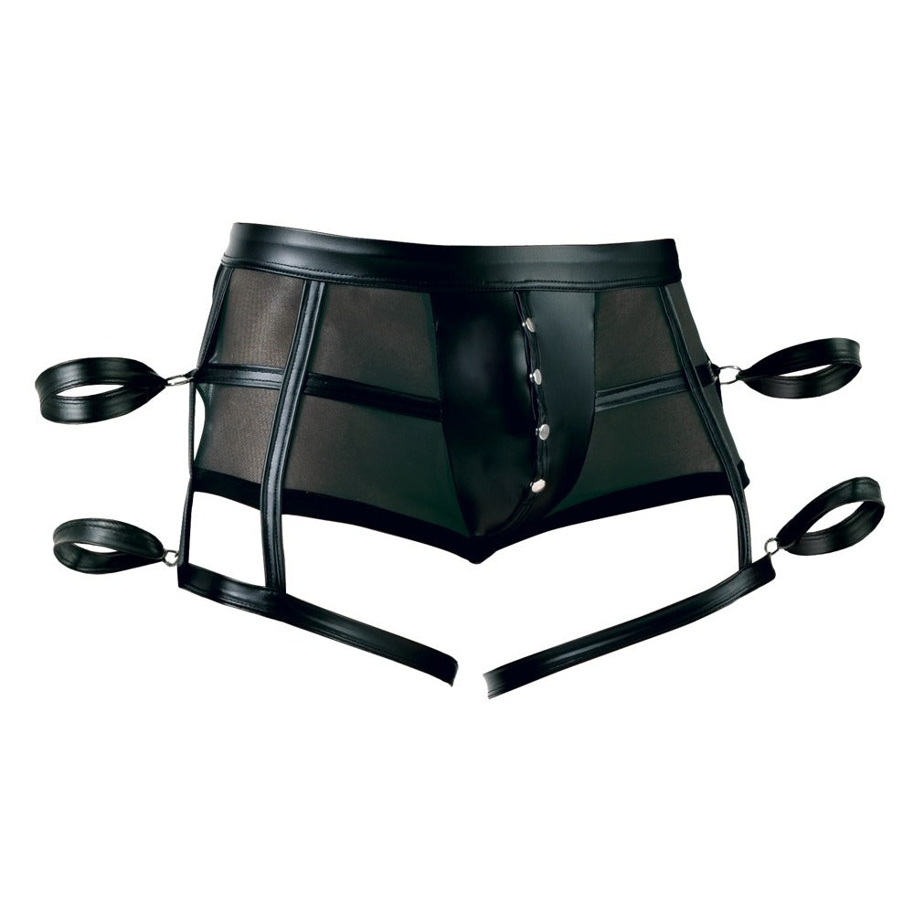 Svenjoyment Pants With Arm Restraints (Black) – Stretchy Bondage Pants > Sexy Briefs > Male