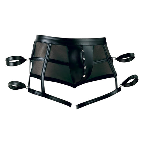 Svenjoyment Pants With Arm Restraints (Black) – Stretchy Bondage Pants > Sexy Briefs > Male