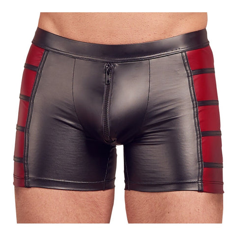 NEK Matte Look Pants In Black And Red – Exclusive Stretchy Erotic Pants XXL > Sexy Briefs > Male