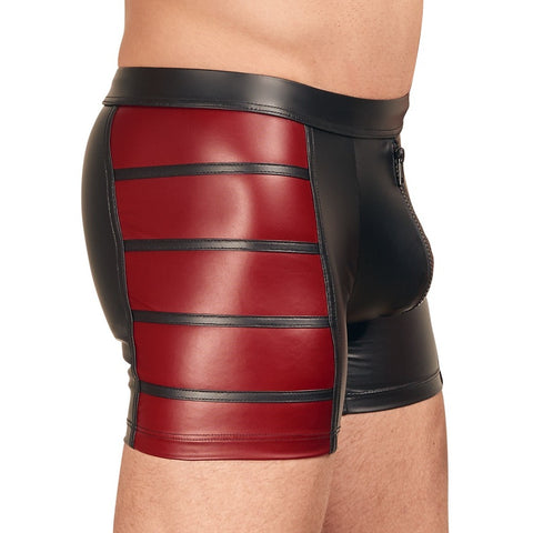 NEK Matte Look Pants In Black And Red – Exclusive Stretchy Erotic Pants > Sexy Briefs > Male