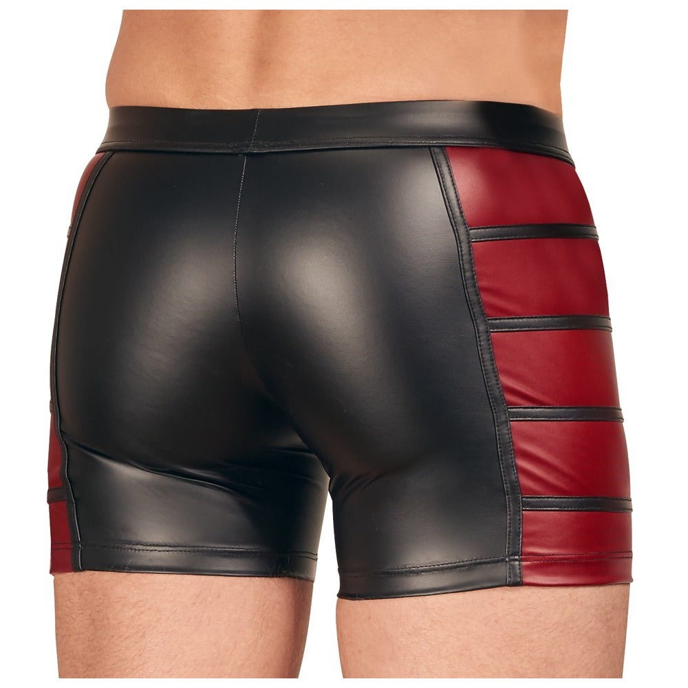 NEK Matte Look Pants In Black And Red – Exclusive Stretchy Erotic Pants > Sexy Briefs > Male
