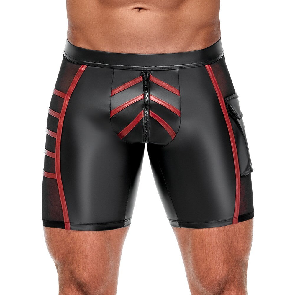 Nek Shorts (Black) – Close-Fitting Stretchy Shorts > Sexy Briefs > Male