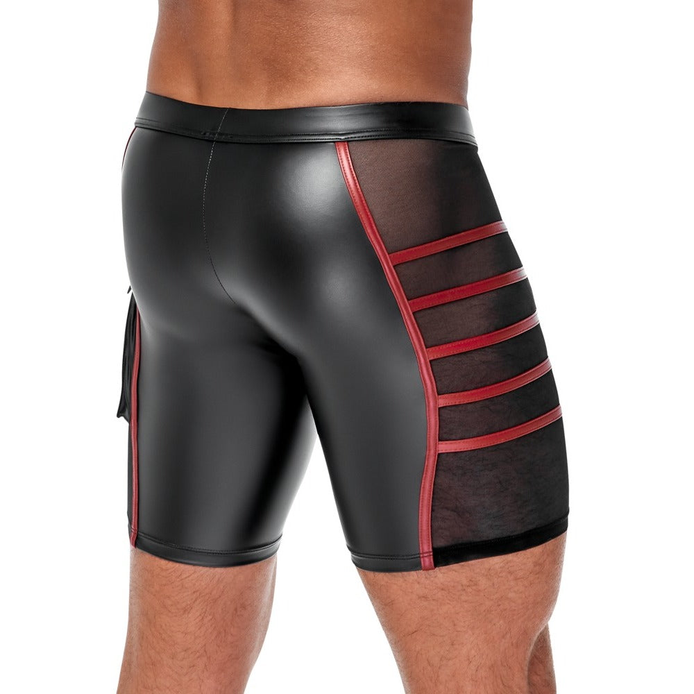 Nek Shorts (Black) – Close-Fitting Stretchy Shorts > Sexy Briefs > Male