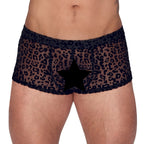 Noir Sheer Animal Print Pants – Form-Fitting Transparent Powernet Pants XXL > Clothes > Mens Briefs
