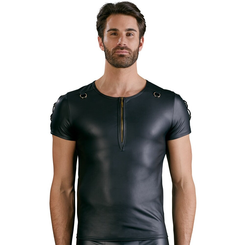 NEK Matte Black Straight Cut Shirt – Elastic Shirt XXL > Clothes > Mens Apparel