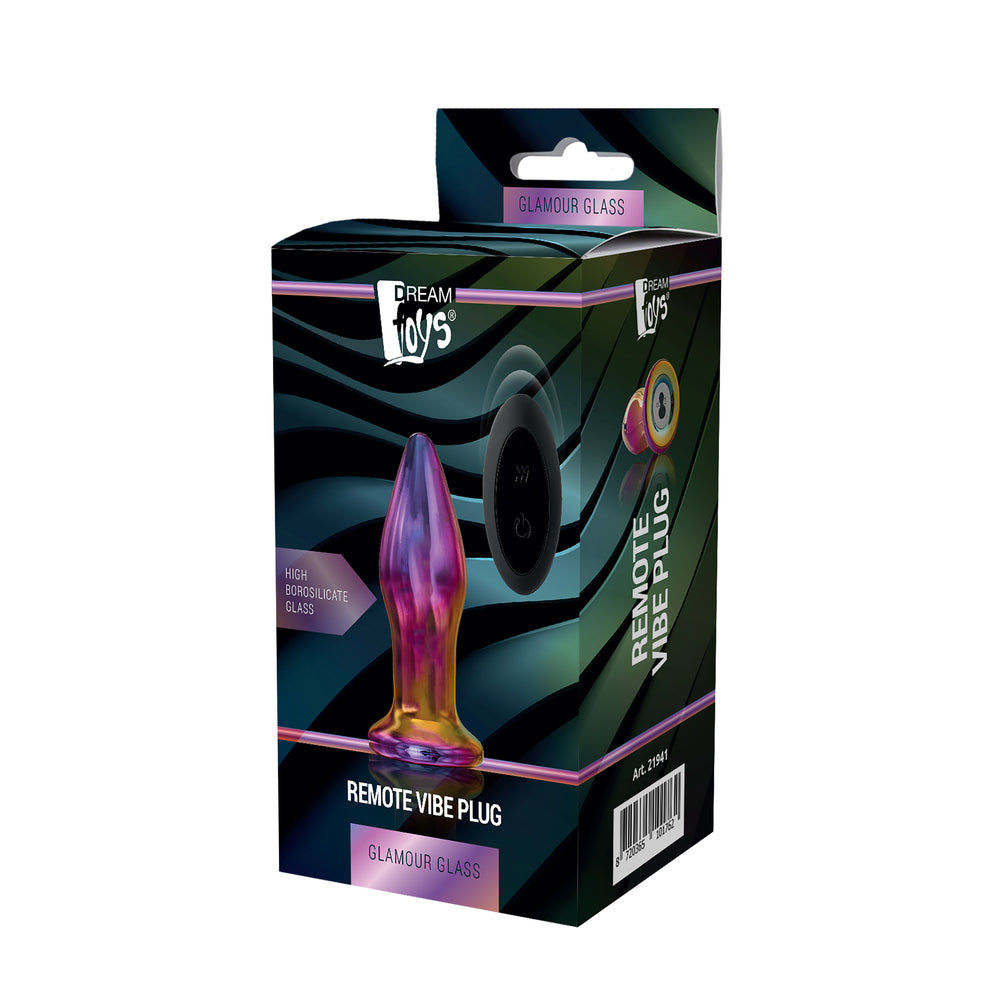 Glamour Glass Remote Control Butt Plug EGGS