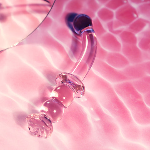Glaze Glass Rosebud GSpot Dildo > Sex Toys > Glass