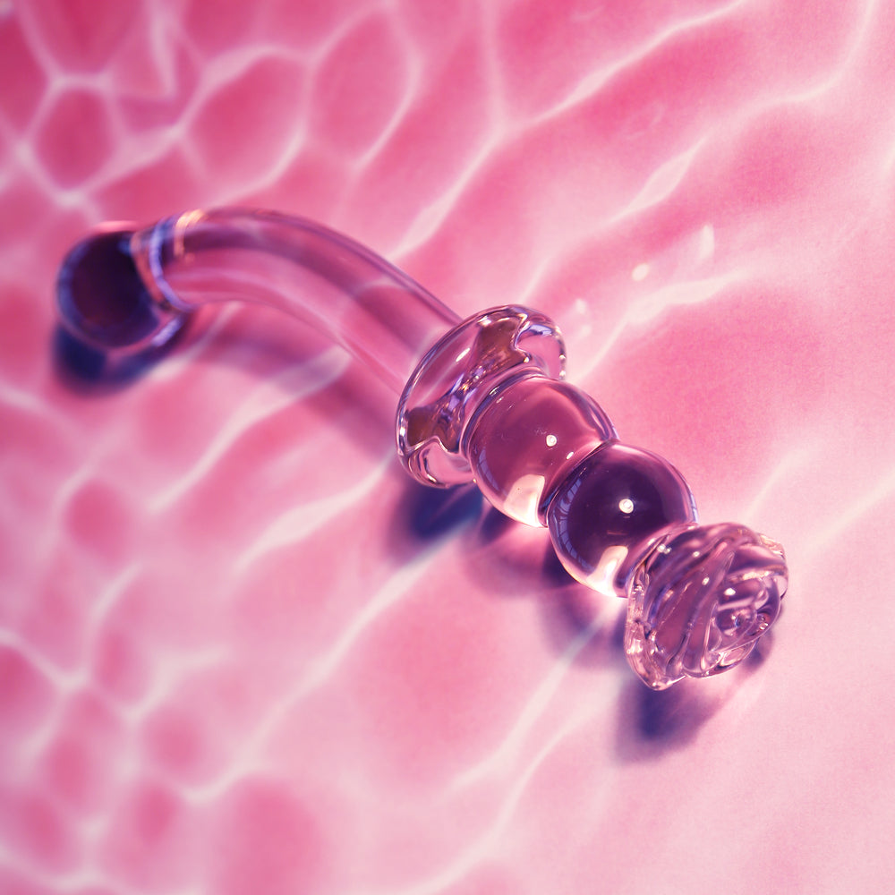 Glaze Glass Rosebud GSpot Dildo > Sex Toys > Glass