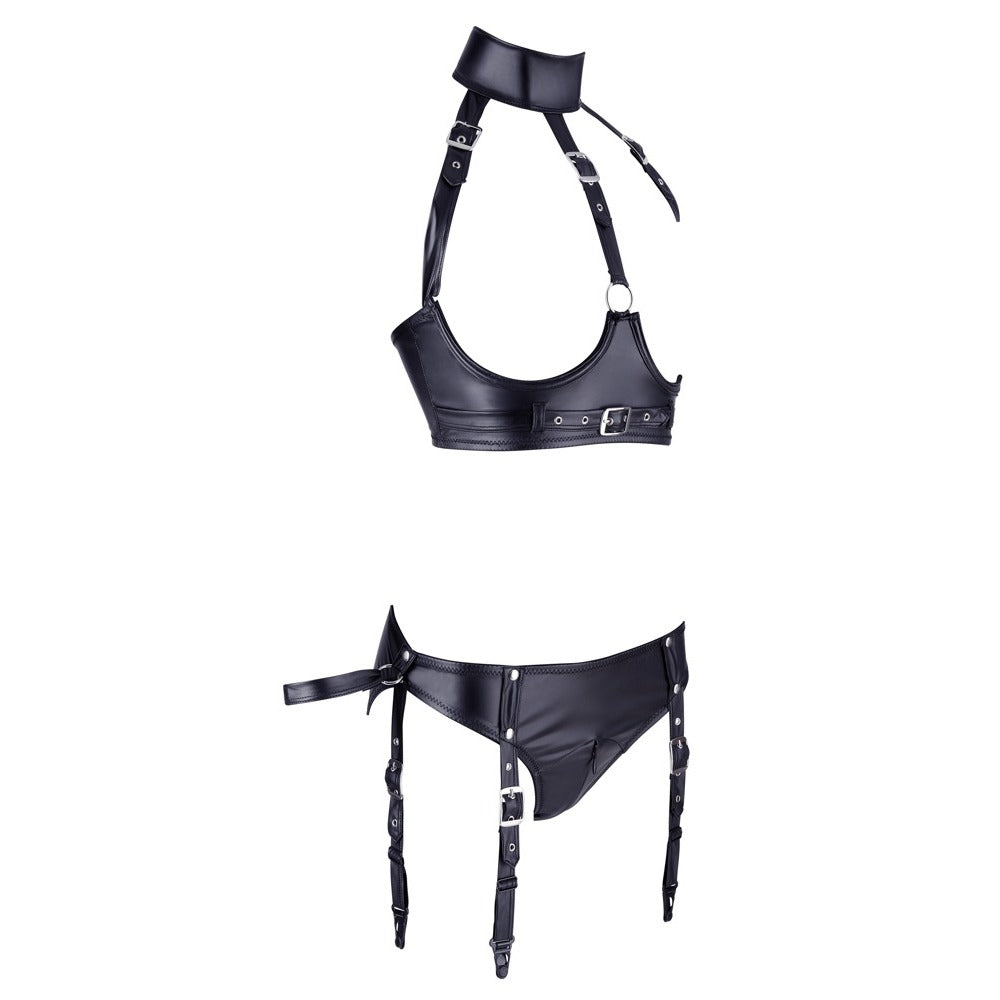 Cottelli Bondage Open Bra And Briefs – Adjustable Lingerie Set > Clothes > Fantasy