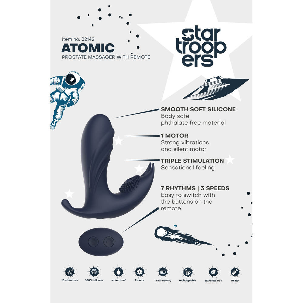 Startroopers Atomic – Remote-Controlled Prostate Massager > Anal Range > Prostate Plugs