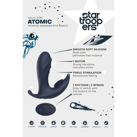 Startroopers Atomic – Remote-Controlled Prostate Massager > Anal Range > Prostate Plugs