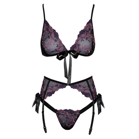 Kissable Embroidered Floral Bra Set > Clothes > Bra Sets