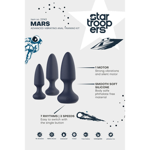 Startroopers Mars Advanced Vibrating Anal Vibe Kit > Anal Range > Butt Plug Kits