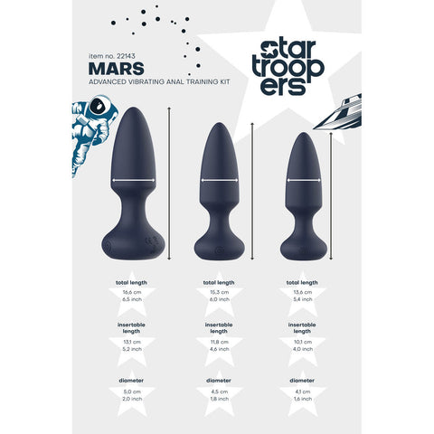 Startroopers Mars Advanced Vibrating Anal Vibe Kit > Anal Range > Butt Plug Kits