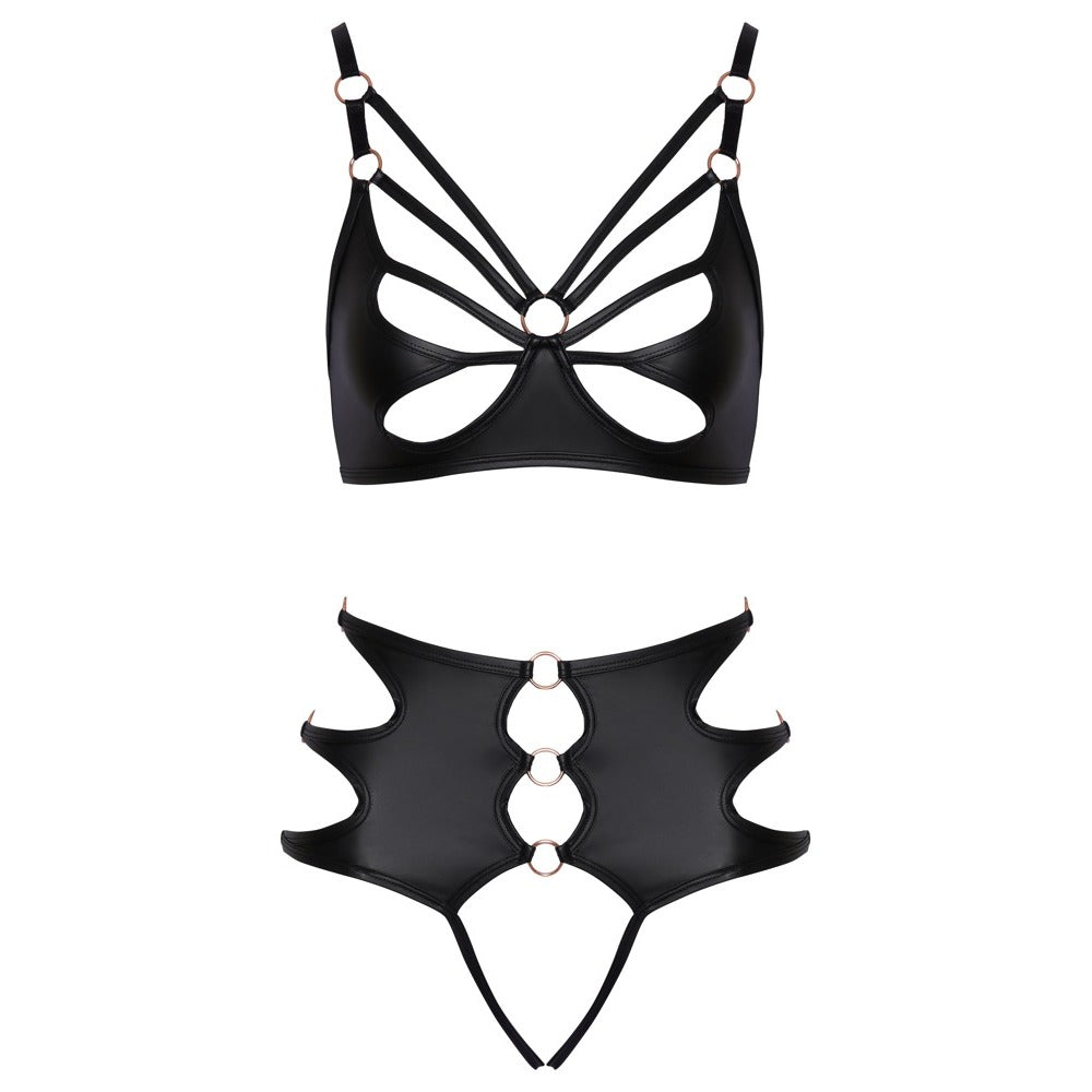 Crotchless Bondage Bra Set > Clothes > Bra Sets
