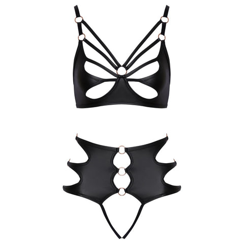 Crotchless Bondage Bra Set > Clothes > Bra Sets
