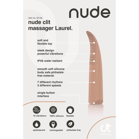 Nude Laurel Mini Travel Massager > Sex Toys For Ladies > Mini Vibrators