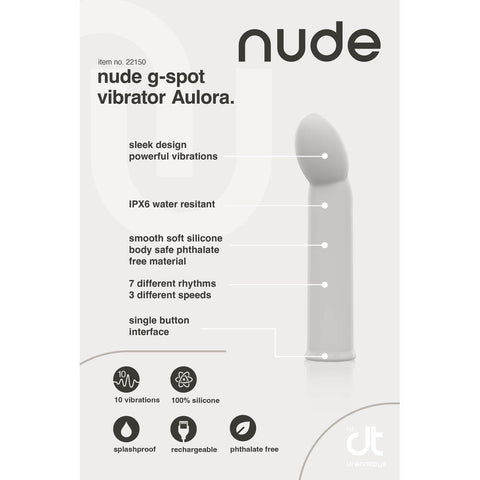 Nude Aulora Mini GSpot Vibrator > Sex Toys For Ladies > Mini Vibrators