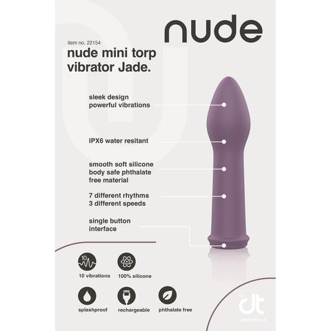 Nude Jade Mini Torp Vibrator > Sex Toys For Ladies > Mini Vibrators