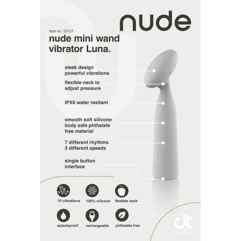 Nude Luna Mini Wand Vibrator > Sex Toys For Ladies > Mini Vibrators