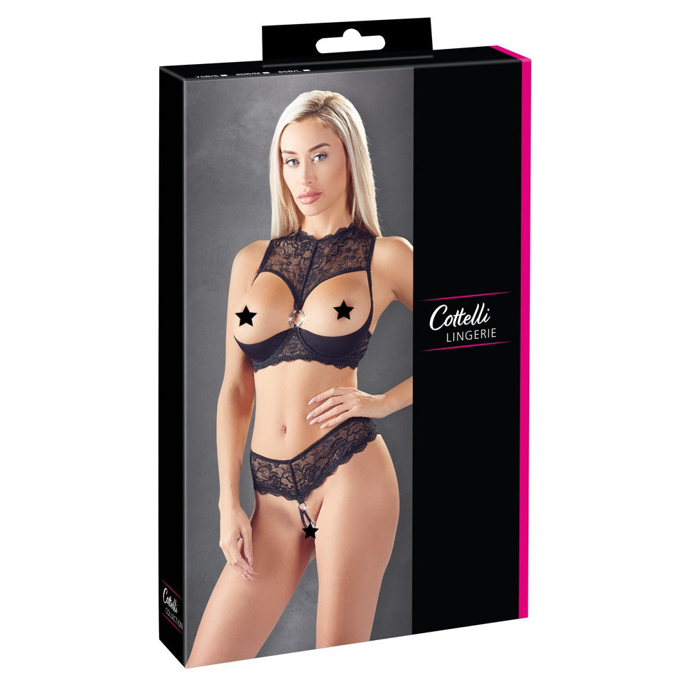 Cottelli Shelf Bra and String > Clothes > Bra Sets