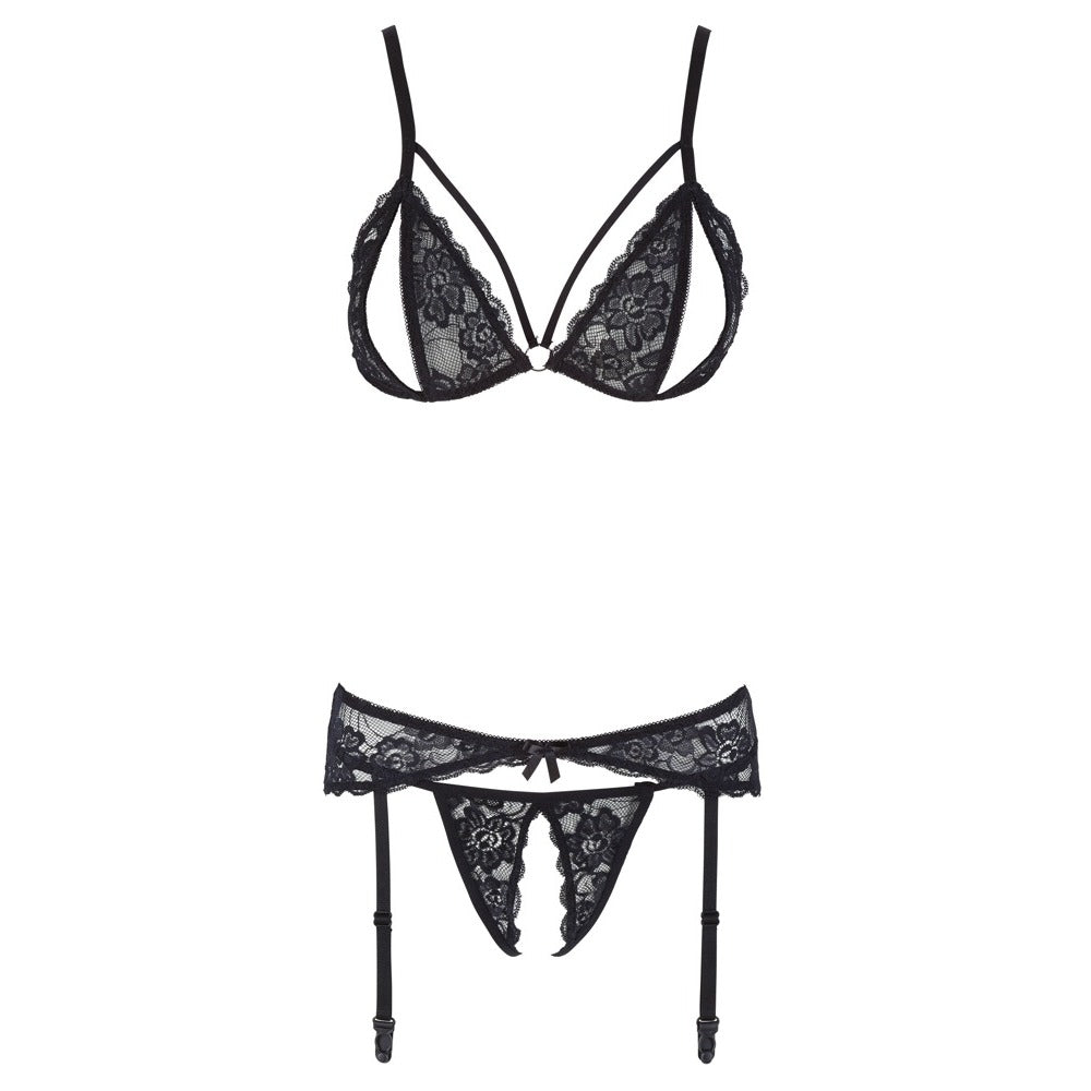 Cottelli Suspender Open Set > Clothes > Bra Sets