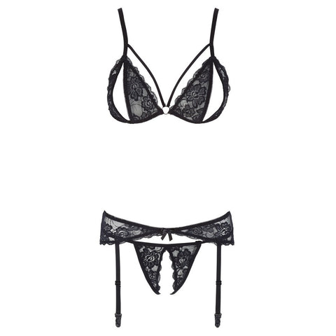 Cottelli Suspender Open Set > Clothes > Bra Sets