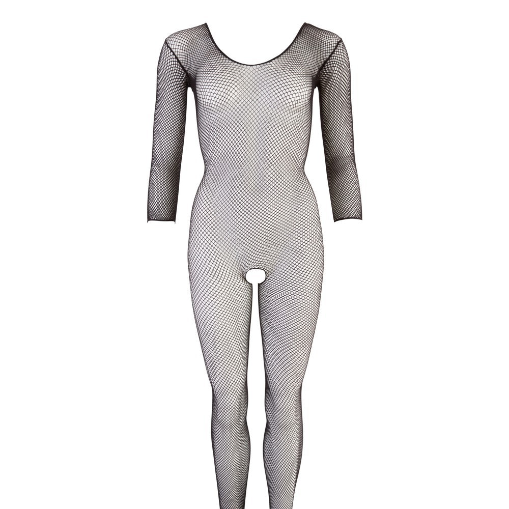 Noxqse Black Net Crotchless Catsuit Sexy One Piece Lingerie > Clothes > Bodies and Playsuits