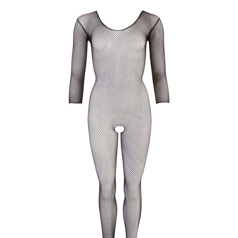 Noxqse Black Net Crotchless Catsuit Sexy One Piece Lingerie > Clothes > Bodies and Playsuits
