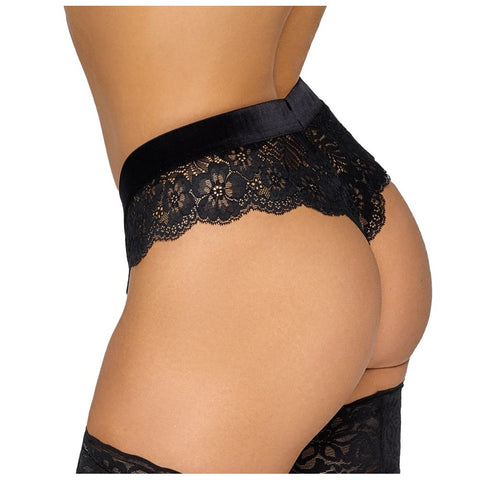 Cottelli Chain Crotch Panties – Elegant Lace Lingerie > Sexy Briefs > Female