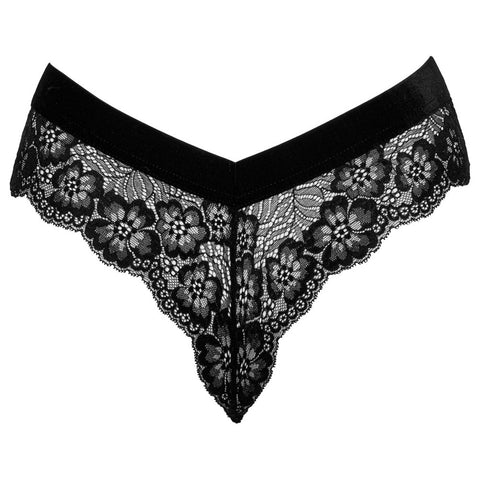 Cottelli Chain Crotch Panties – Elegant Lace Lingerie > Sexy Briefs > Female