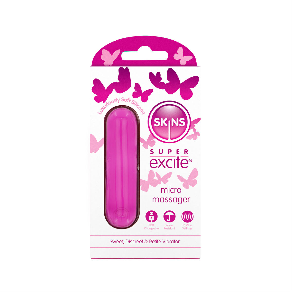 Skins Super Excite Rechargeable Bullet 7.9 cm Long Vibrator > Vibrators > Mini Vibrators