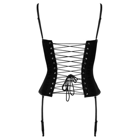 Cottelli Party Corset (Black) – Elegant Overbust Corset > Clothes > Basques and Corsets