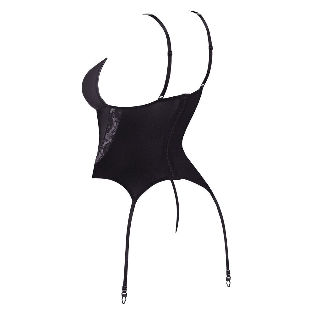 Cottelli Basque and Thong With Lace – Elegant Lingerie Set > Clothes > Basques and Corsets