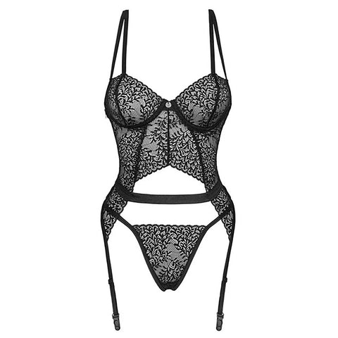 Obsessive Yaskana Set – Elegant Lingerie Corset and Lace String Set > Clothes > Basques and Corsets