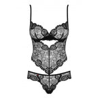 Obsessive Alluria Underwire Teddy (Black) – Lace Lingerie > Clothes > Bodies and Playsuits