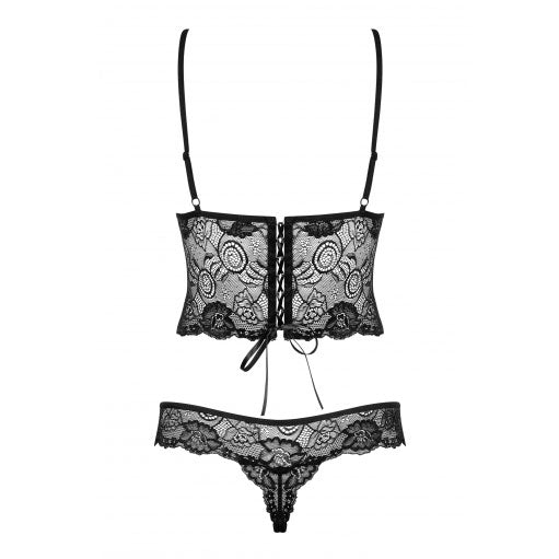 Obsessive Alluria Underwire Teddy (Black) – Lace Lingerie > Clothes > Bodies and Playsuits