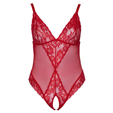 Cottelli Curves Crotchless Body (Red) – Lingerie > Clothes > Plus Size Lingerie