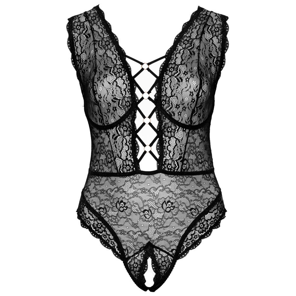 Cottelli Curve Open Crotch Body > Clothes > Plus Size Lingerie