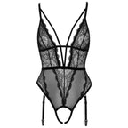 Cottelli Pearl Crotch Sexy Body – Transparent Lace and Powernet Lingerie > Clothes > Bodies and Playsuits
