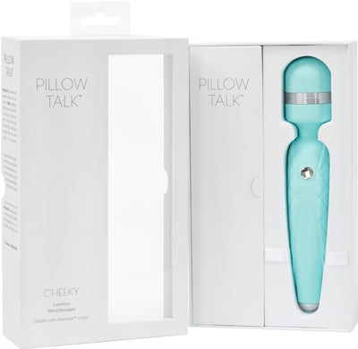 Pillow Talk Cheeky Teal Luxurious Self-Care Wand Blue Green > Sex Toys > Massage Wands