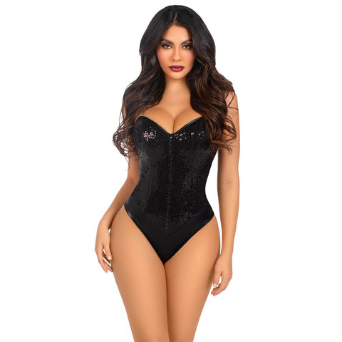 Leg Avenue Sequin Bodysuit Large > Clothes > Basques and Corsets
