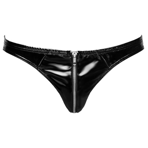 Black Level Vinyl Briefs With Zip Black > Sexy Briefs > Male