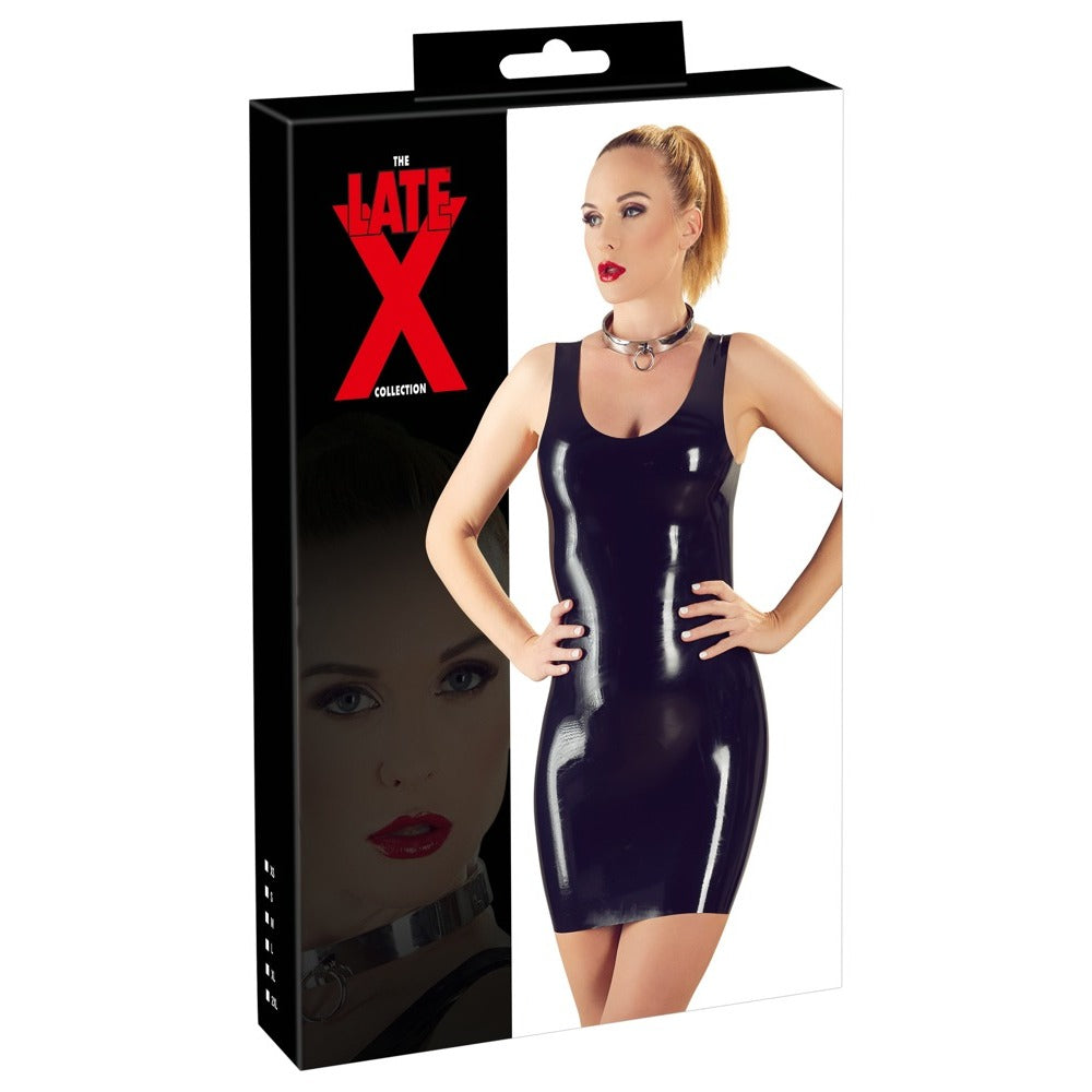 LateX Mini Dress Black > Latex > Female