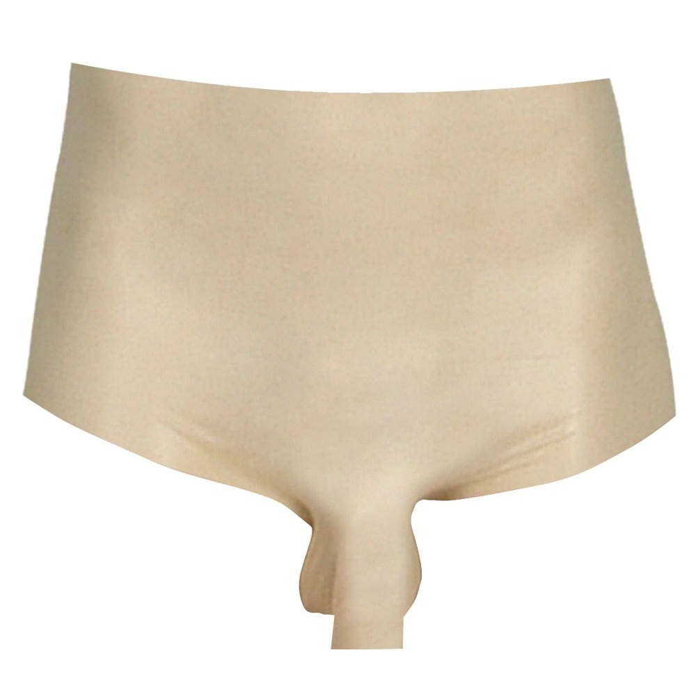 Latex Boxers With Penis Sleeve (Black) – High Gloss Men's Underwear > Sex Toys For Men > Penis Sleeves
