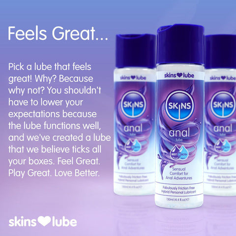 Skins Anal Hybrid Silicone And Waterbased Lubricant 130ml > Lube > Anal