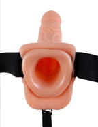 Fetish Fantasy 9 Inch Hollow Strap-On with Balls – 9 Inch Strap-On Beige > Dildos > Hollow Strap Ons